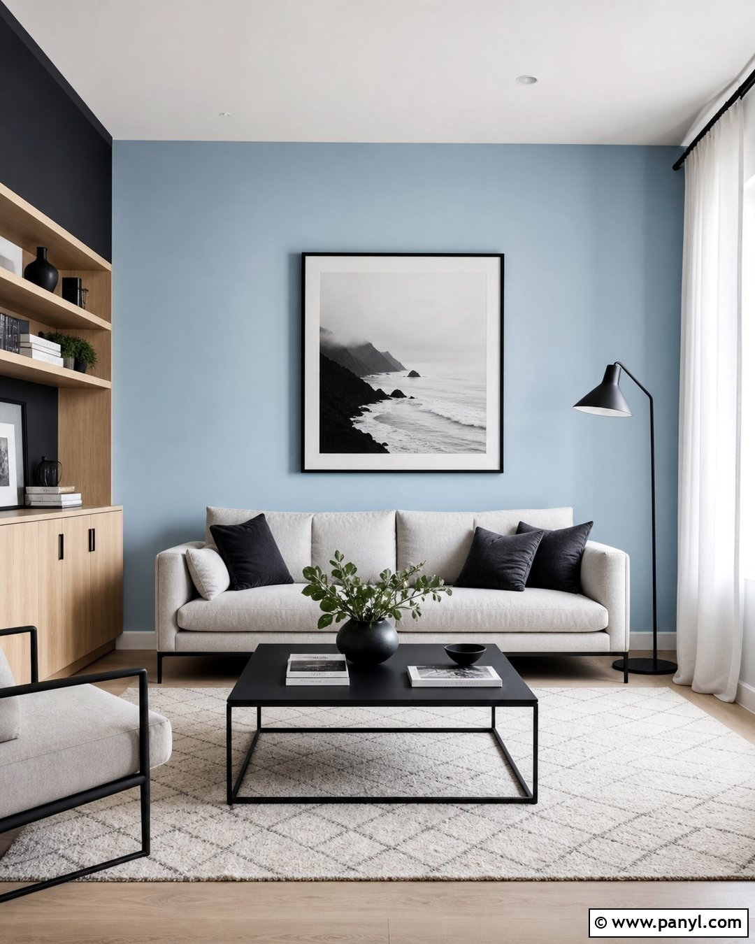 Light Blue Walls With Black Accents - 50 light blue walls