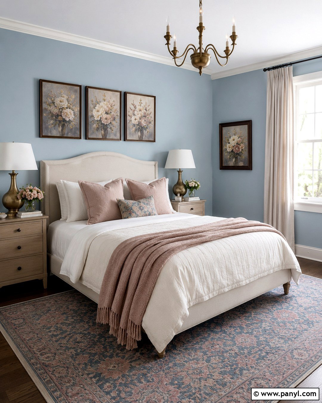 Light Blue Walls With Blush Pink - 20 Decorating With Light Blue Walls
