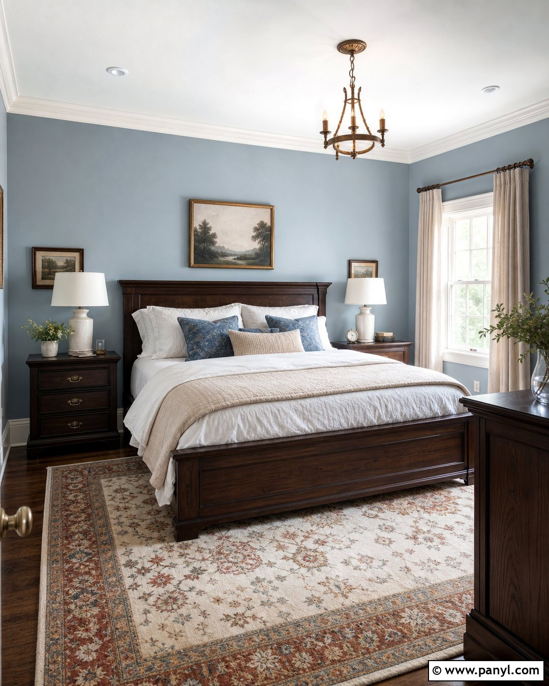 Light Blue Walls With Dark Wood - 35 light blue wall paint ideas