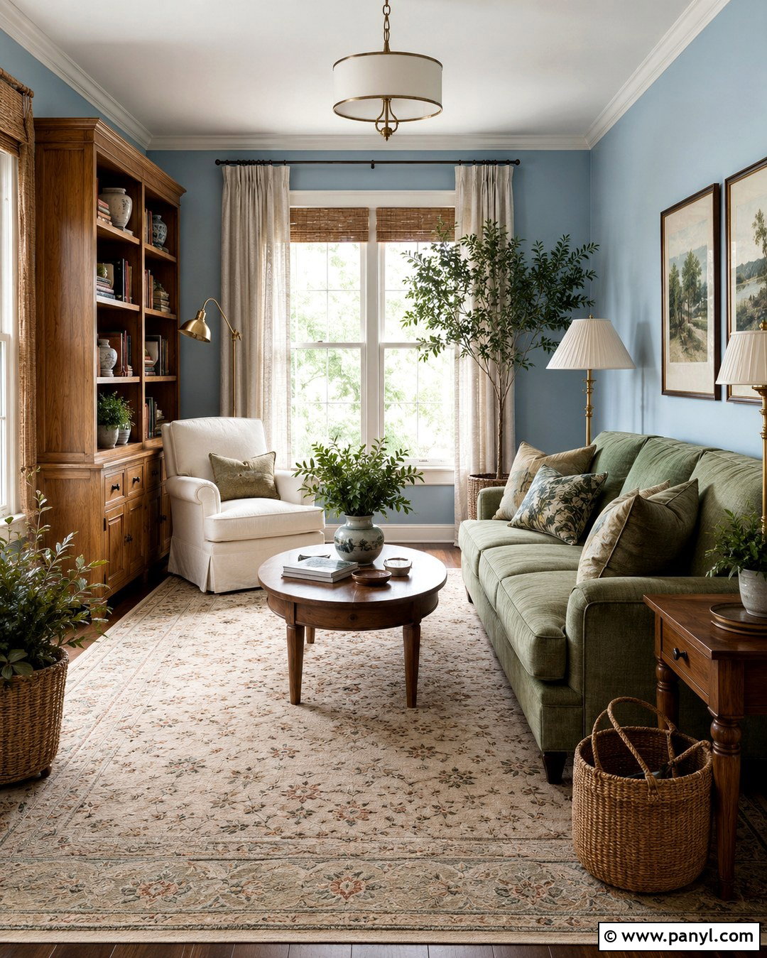 Light Blue Walls With Sage Green - 20 Decorating With Light Blue Walls