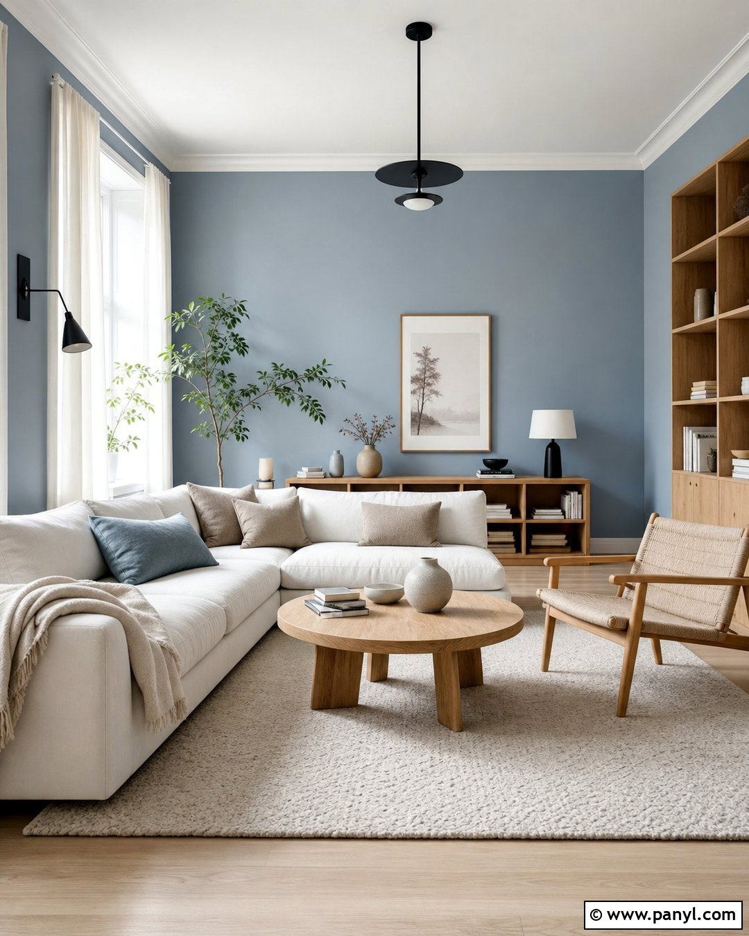 Light Blue Walls With Scandinavian Decor - 20 How To Style Blue Walls