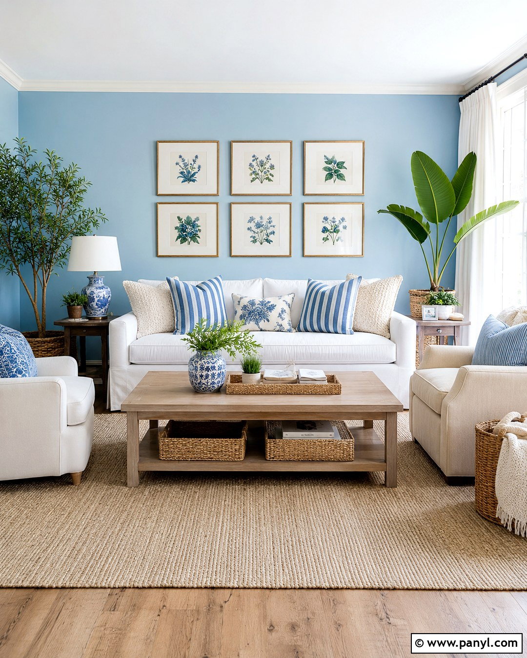 Light Blue Walls With White Furniture - 20 Decorating With Light Blue Walls
