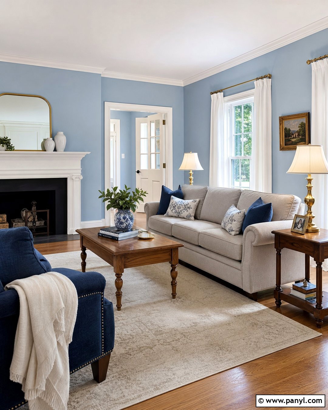 Light Blue Walls With White Trim - 35 light blue wall paint ideas