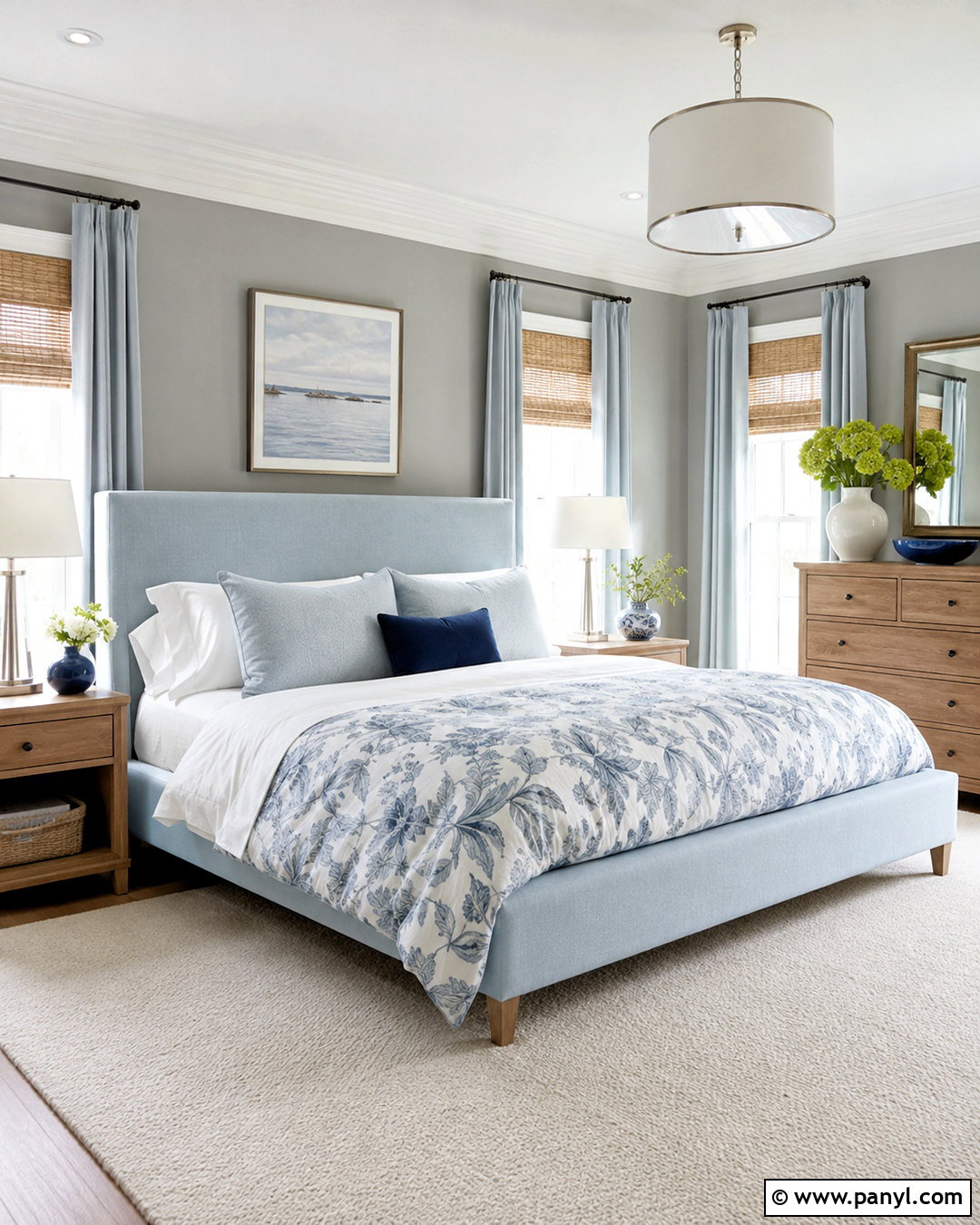 Light Blue With Grey Walls - 20 What Goes With Grey Walls