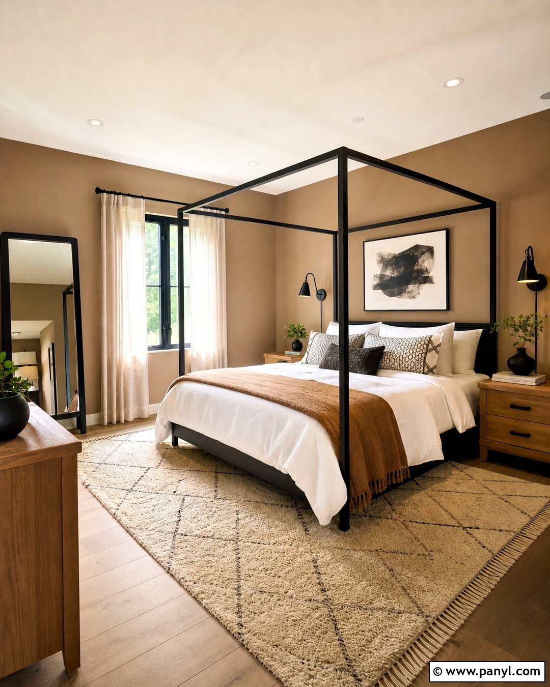 Light Brown Bedroom Walls With Black Accents - 20 light brown bedroom walls