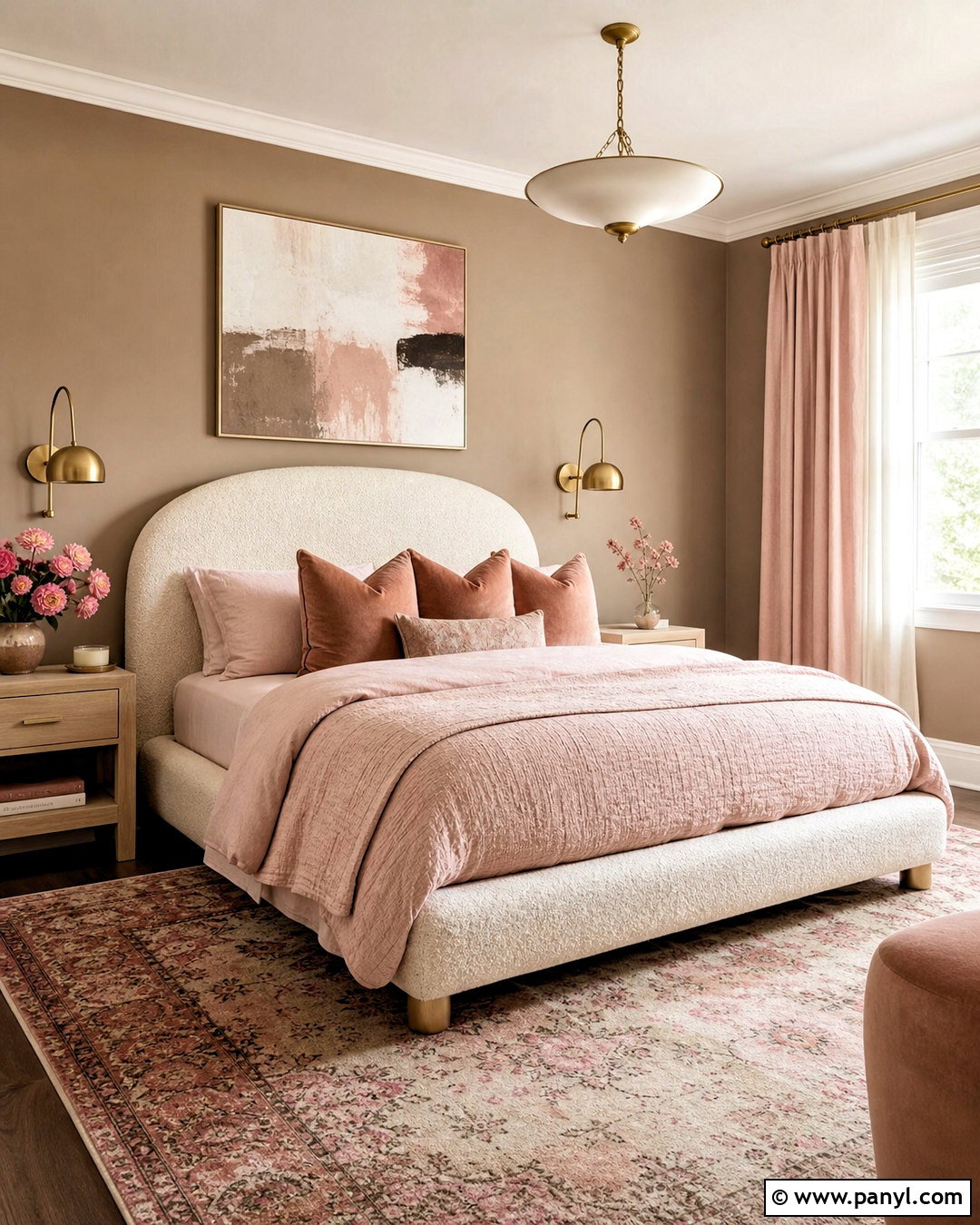 Light Brown Bedroom Walls With Blush Pink - 20 light brown bedroom walls
