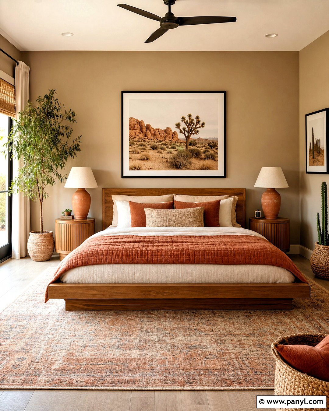 Light Brown Bedroom Walls With Terracotta Accents - 20 light brown bedroom walls
