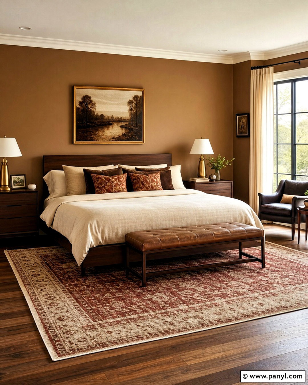 Light Brown Bedroom Walls With Walnut Furniture - 20 light brown bedroom walls