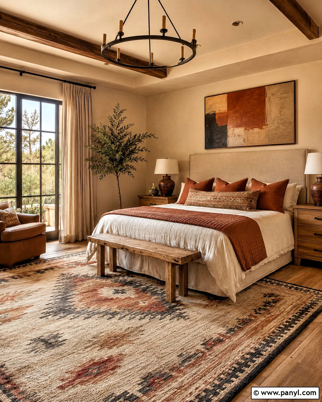 Light Brown Bedroom With Terracotta Accents - 20 light brown room ideas