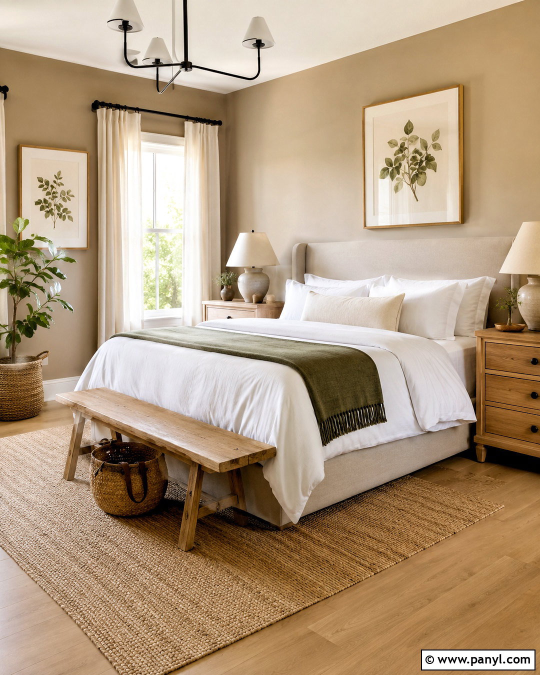 Light Brown Bedroom With White Bedding - 20 light brown room ideas