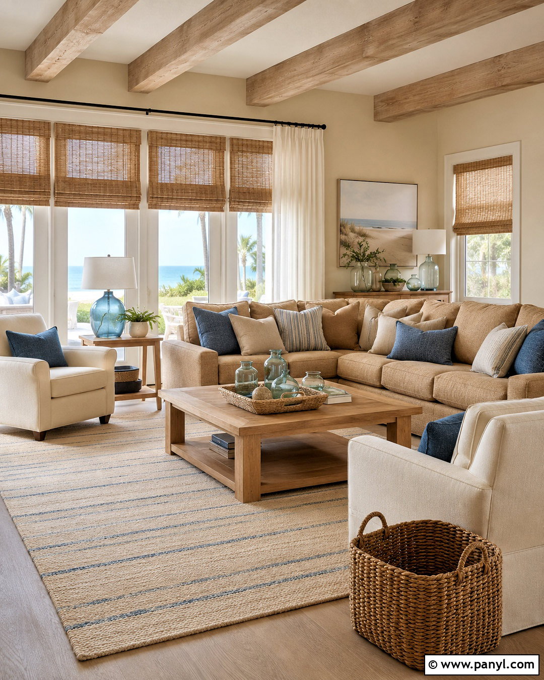 Light Brown Coastal Living Room - 20 light brown living room ideas