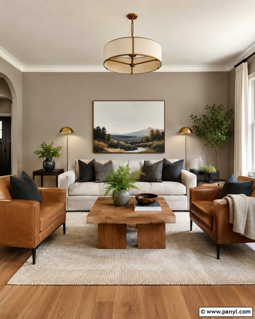 Light Brown Grey Living Room Walls - 20 Brown Grey Wall Color Ideas
