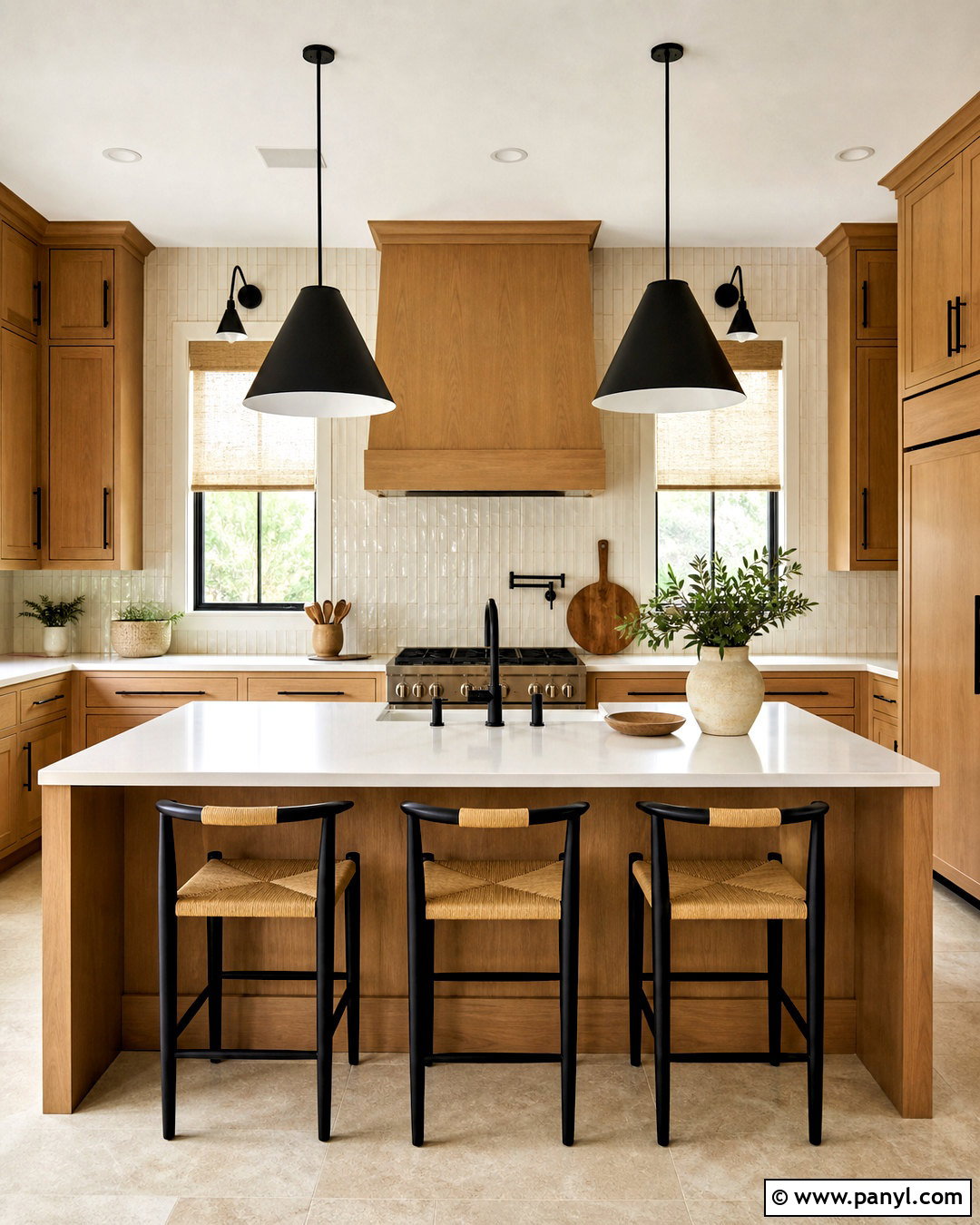 Light Brown Kitchen With Black Hardware - 20 light brown kitchen ideas