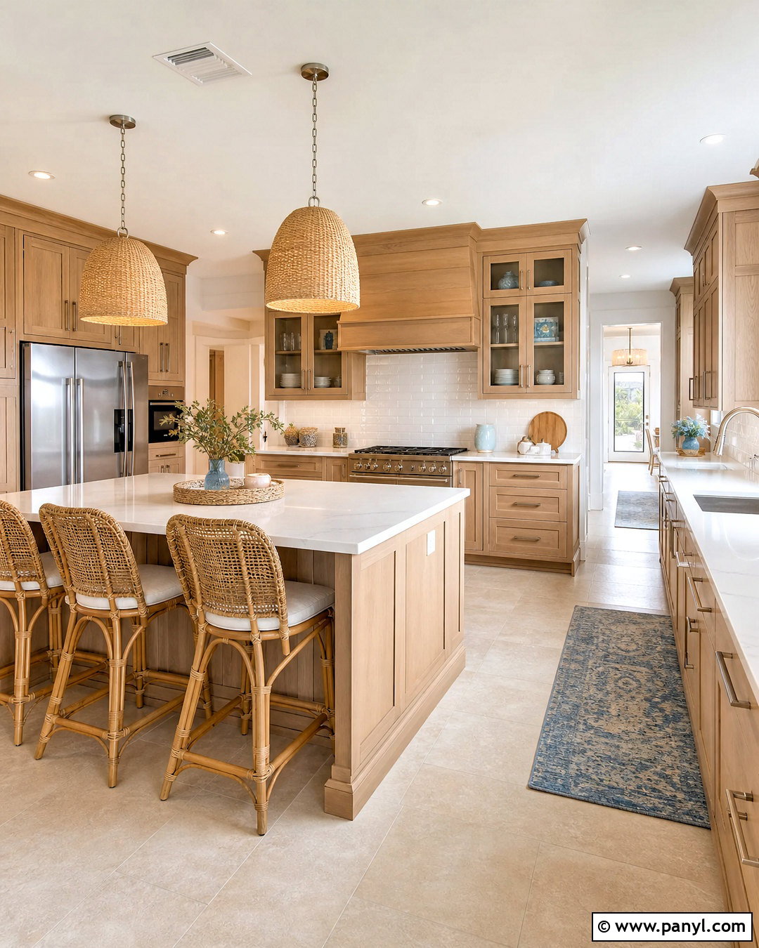 Light Brown Kitchen With Coastal Decor - 20 light brown kitchen ideas