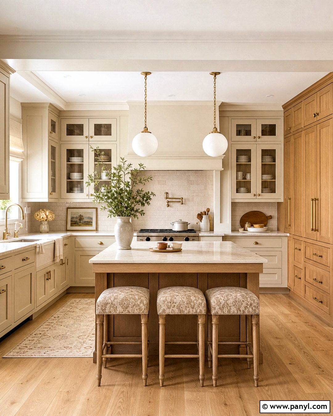 Light Brown Kitchen With Cream Cabinets - 20 light brown kitchen ideas