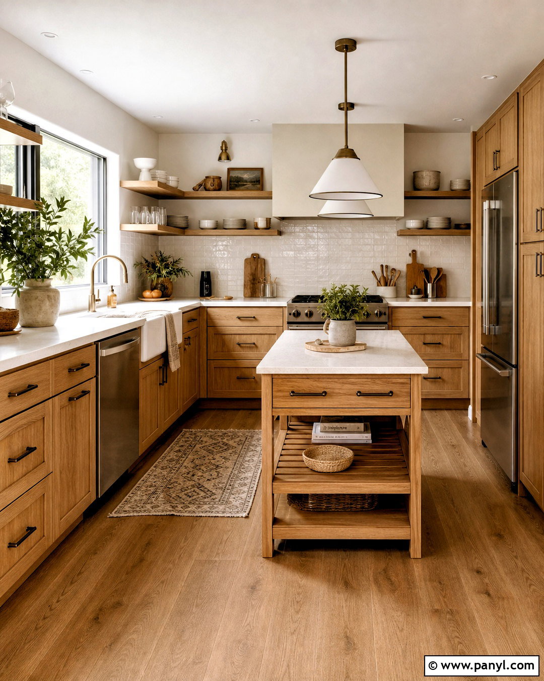 Light Brown Kitchen With Open Shelving - 20 light brown kitchen ideas