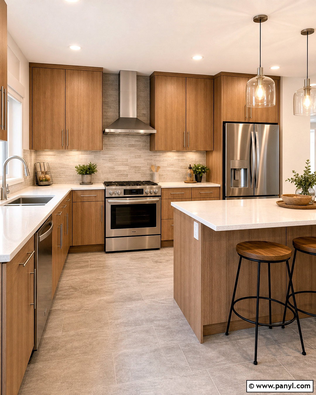 Light Brown Kitchen With Stainless Steel Appliances - 20 light brown kitchen ideas