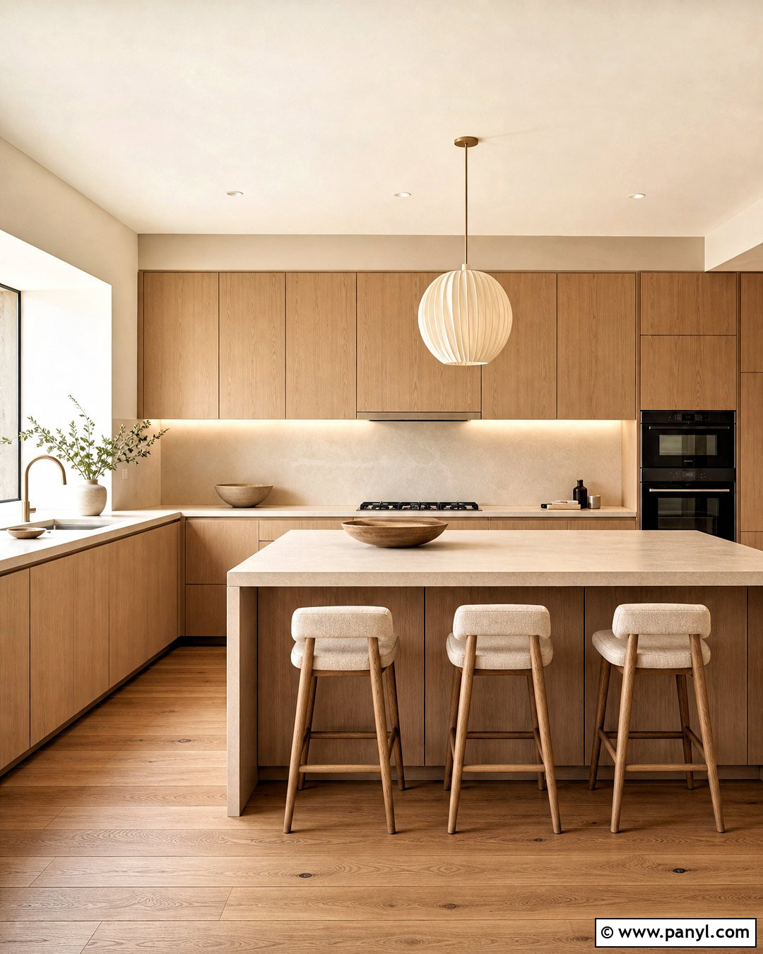 Light Brown Kitchen With Warm Minimalist Decor - 20 light brown kitchen ideas
