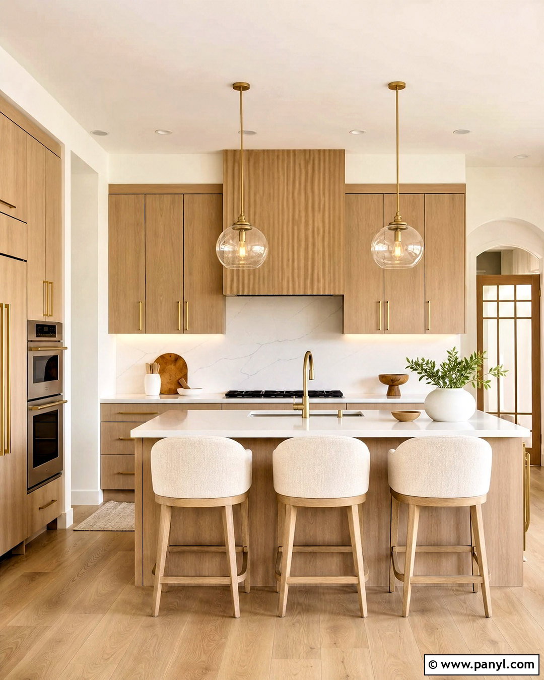 Light Brown Kitchen With White Quartz Countertops - 20 light brown kitchen ideas