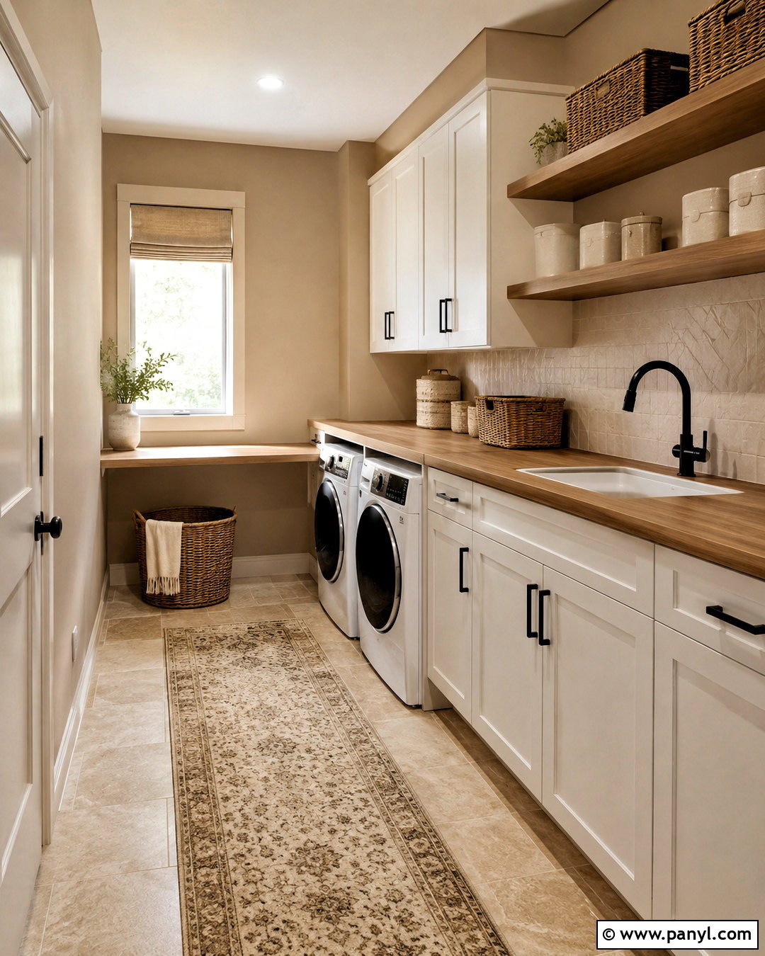 Light Brown Laundry Room With White Cabinets - 20 light brown room ideas