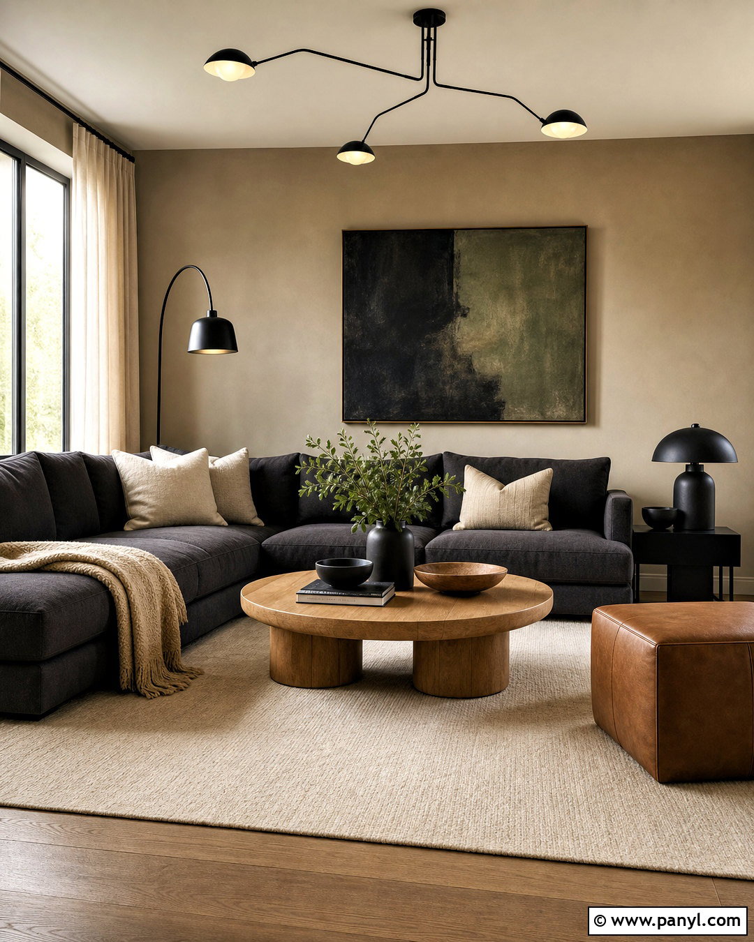 Light Brown Living Room Walls With Charcoal Furniture - 20 light brown living room walls