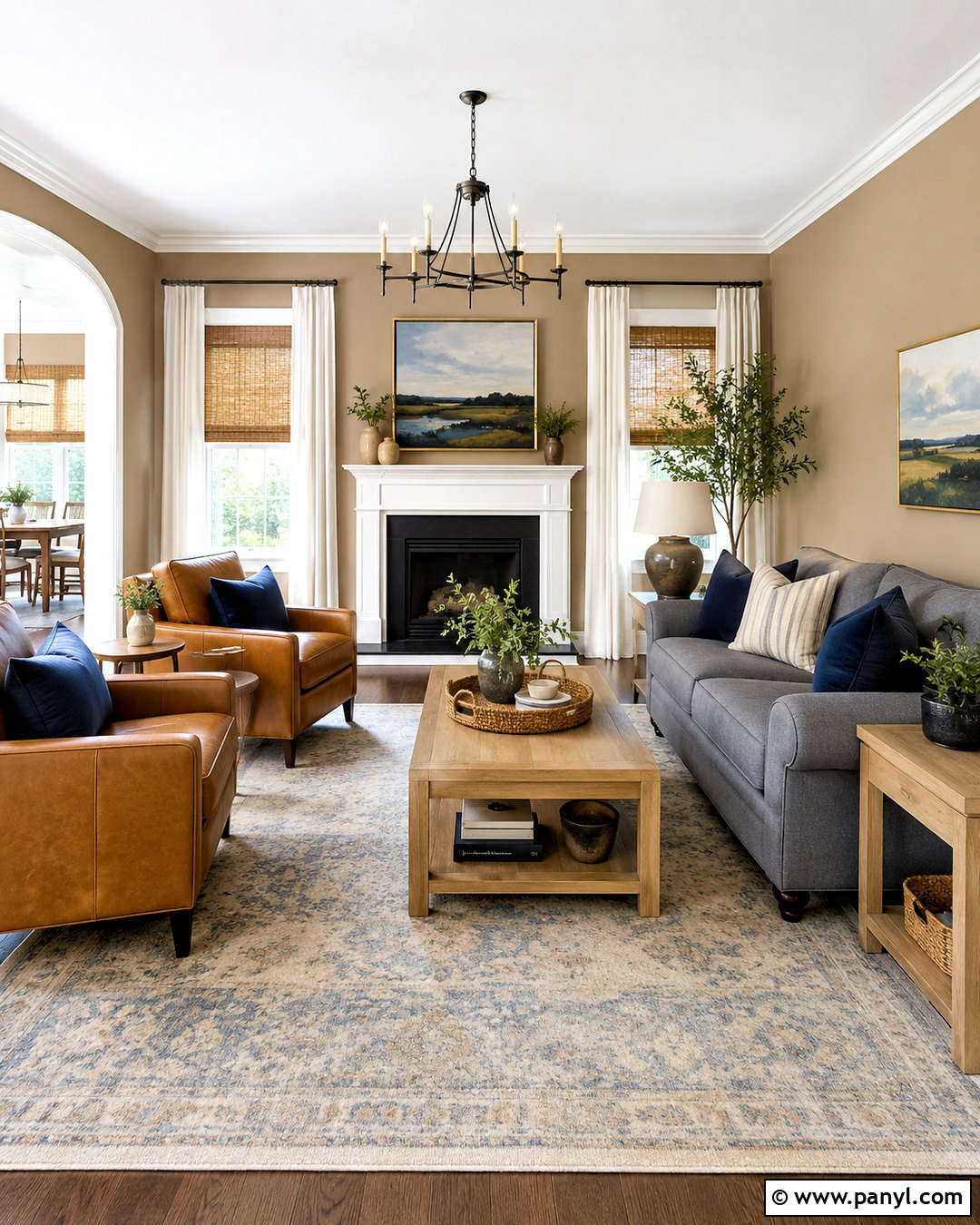 Light Brown Living Room Walls With White Trim - 20 brown living room walls