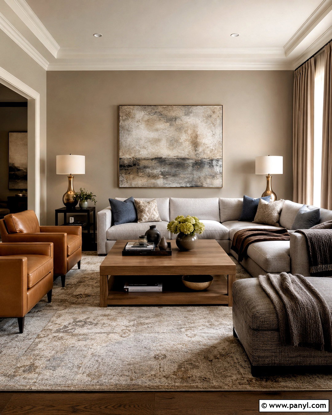 Light Brown Living Room With Gray - 20 light brown living room ideas