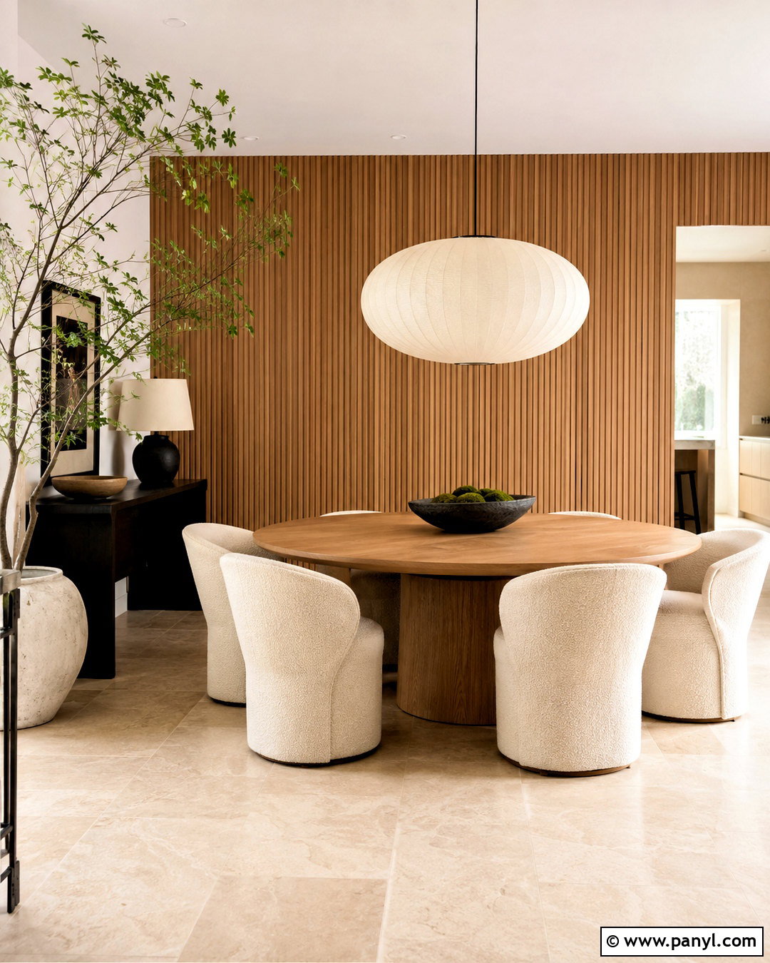 Light Brown Oak Dining Room Paneling - 20 brown panelling ideas