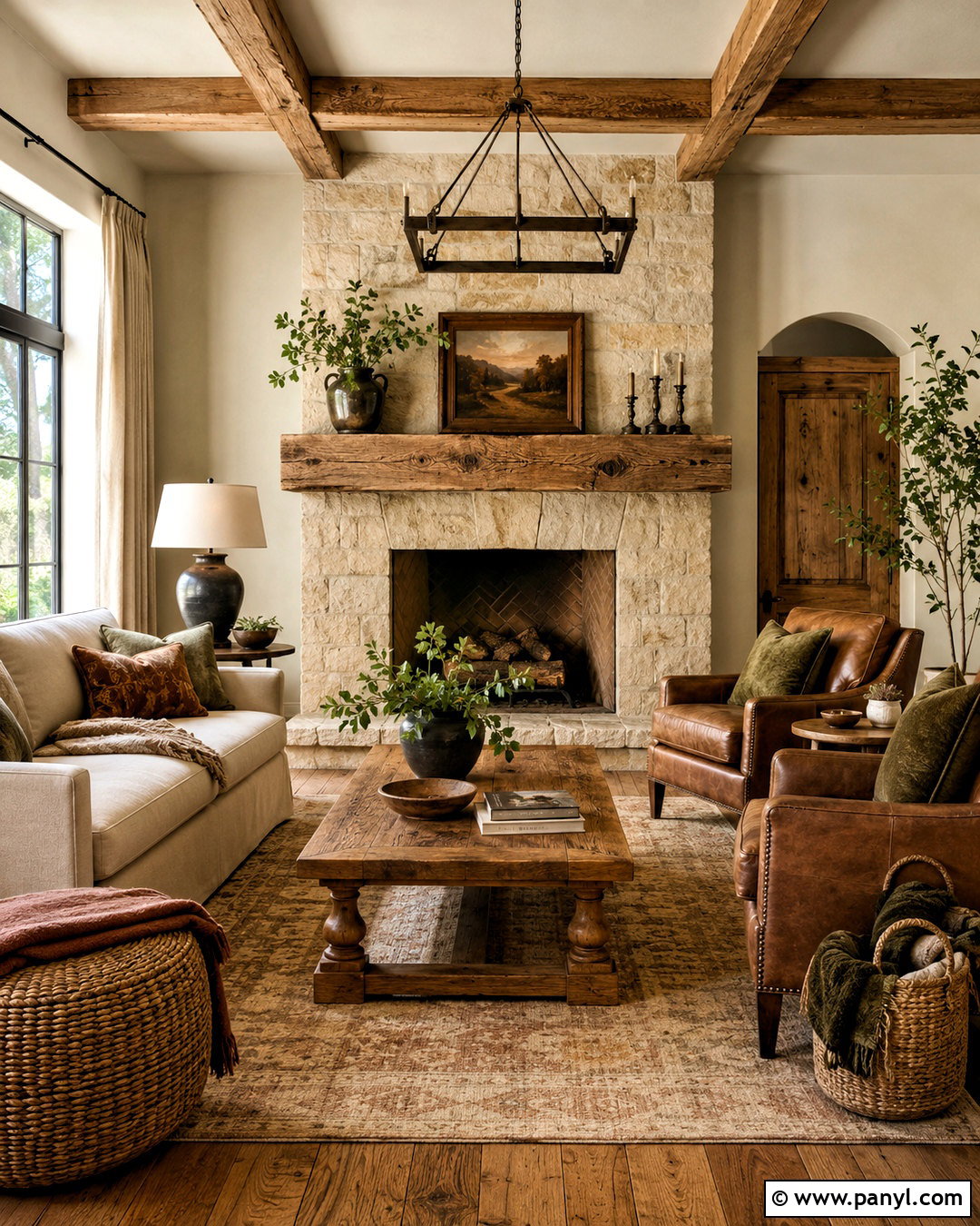 Light Brown Rustic Living Room - 20 light brown living room ideas