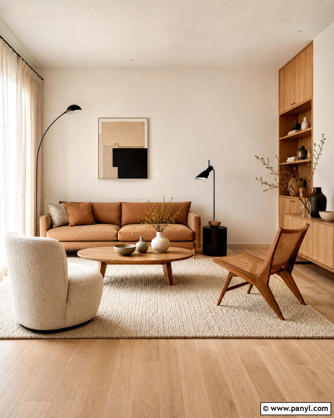 Light Brown Scandinavian Living Room - 20 light brown living room ideas