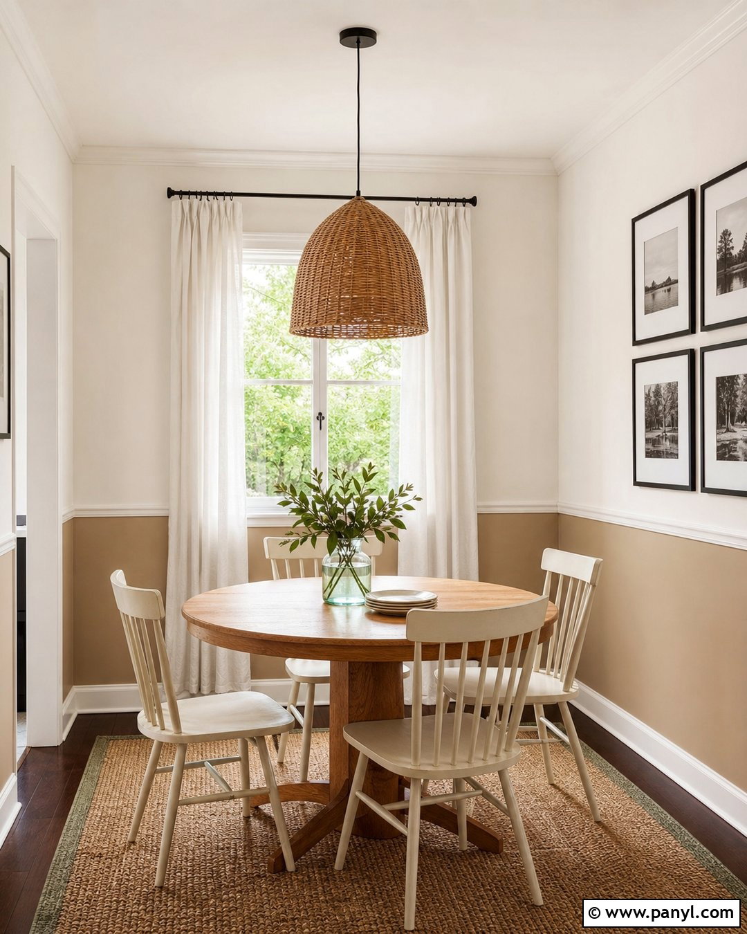 Light Brown Two-Tone Walls - 35 Light Brown Wall Paint Ideas