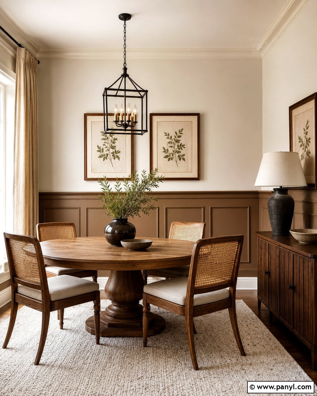Light Brown Wainscoting Walls - 20 Two Tone Brown Walls