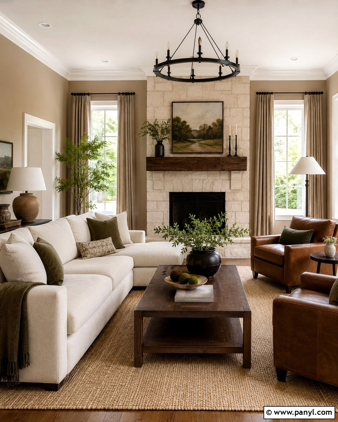 Light Brown Walls With Cream Trim - 20 Cream Trim Wall Color Ideas