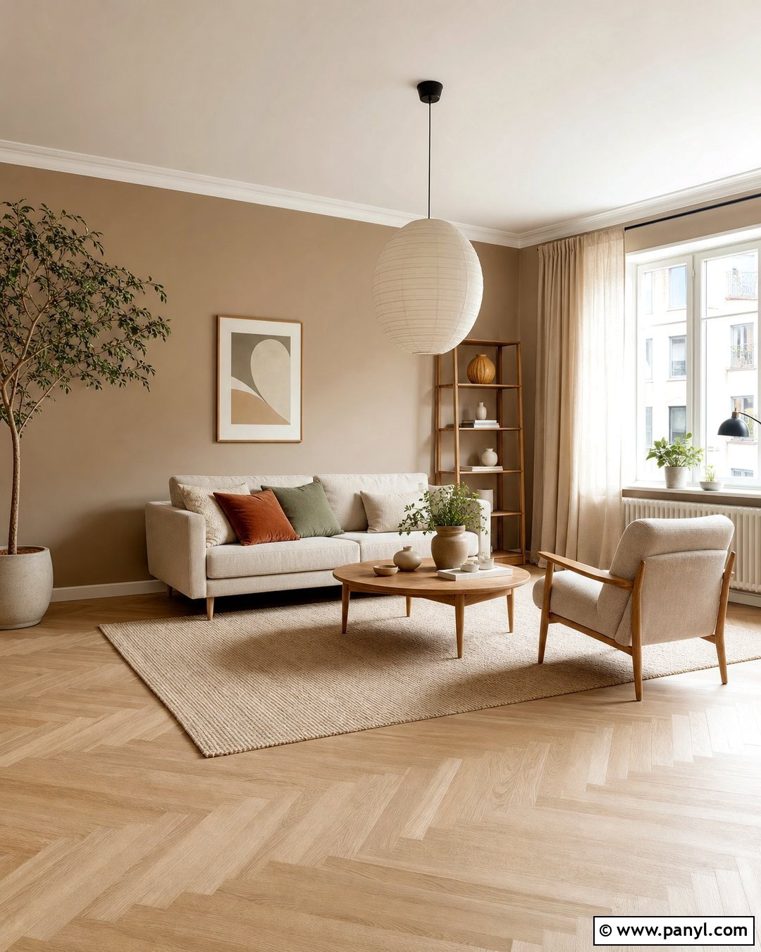 Light Brown Walls With Light Wood Furniture - 35 Light Brown Wall Paint Ideas