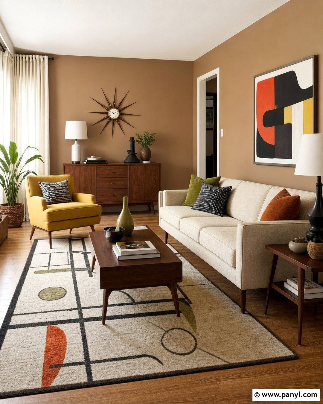Light Brown Walls With Mustard Yellow Accents - 35 light brown walls