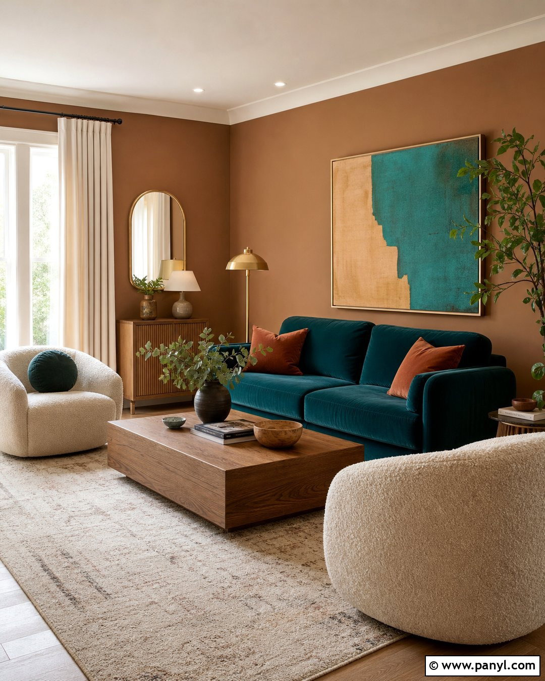 Light Brown Walls With Teal Furniture - 35 light brown walls