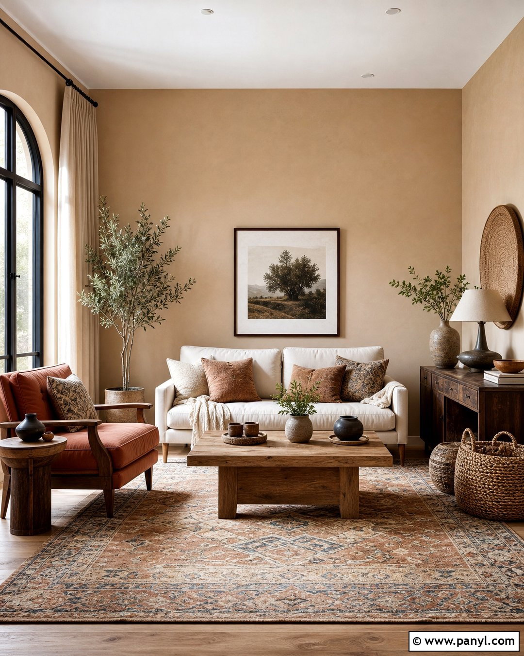 Light Brown Walls With Terracotta Decor - 35 light brown walls