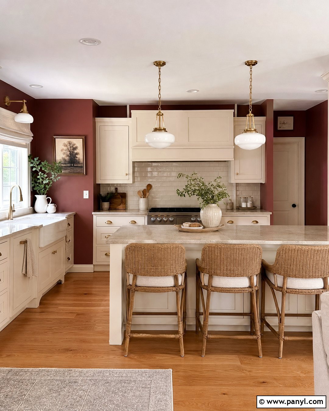 Light Burgundy Kitchen Walls With Cream Cabinets - 20 light burgundy kitchen walls