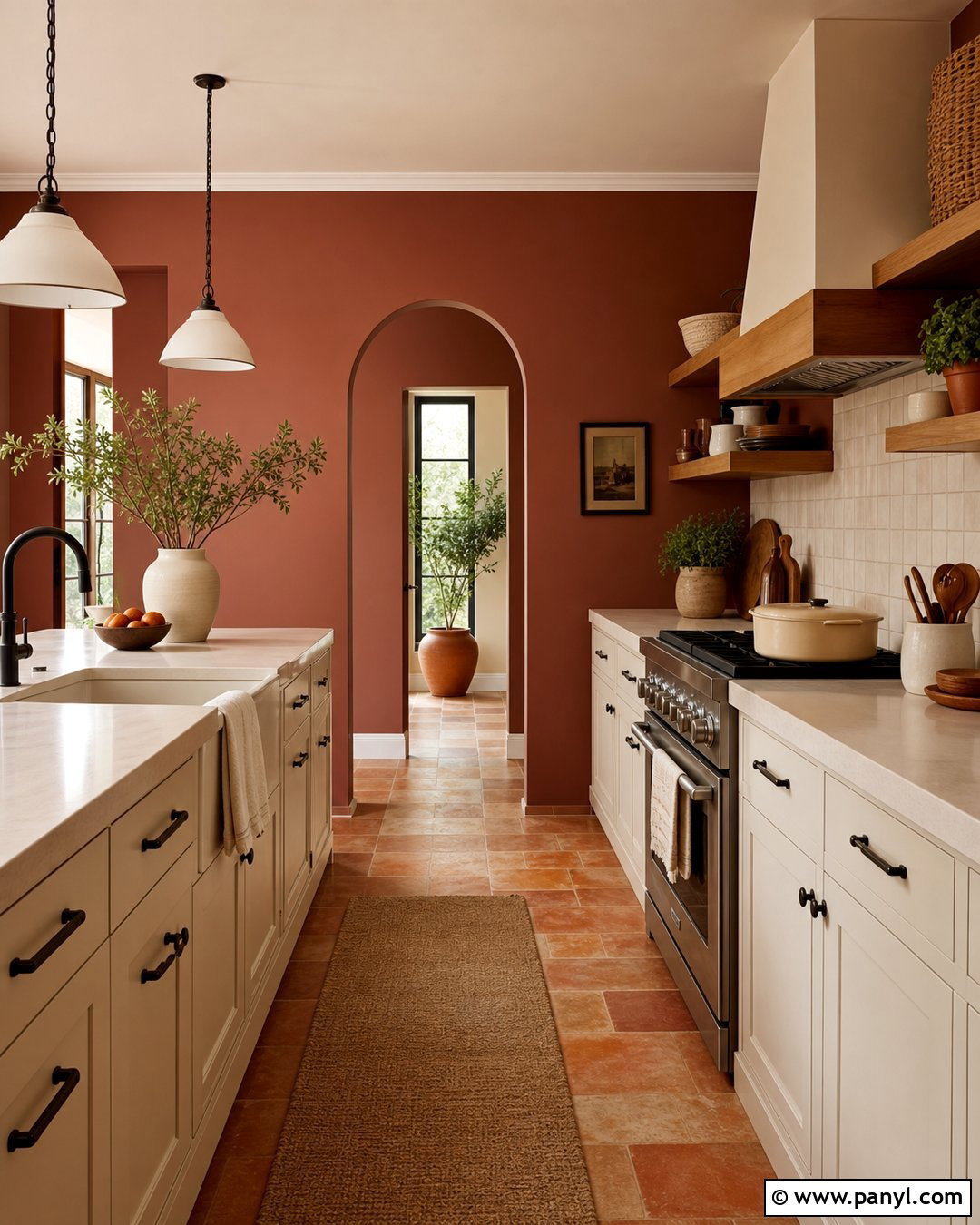 Light Burgundy Kitchen Walls With Terracotta Floors - 20 light burgundy kitchen walls