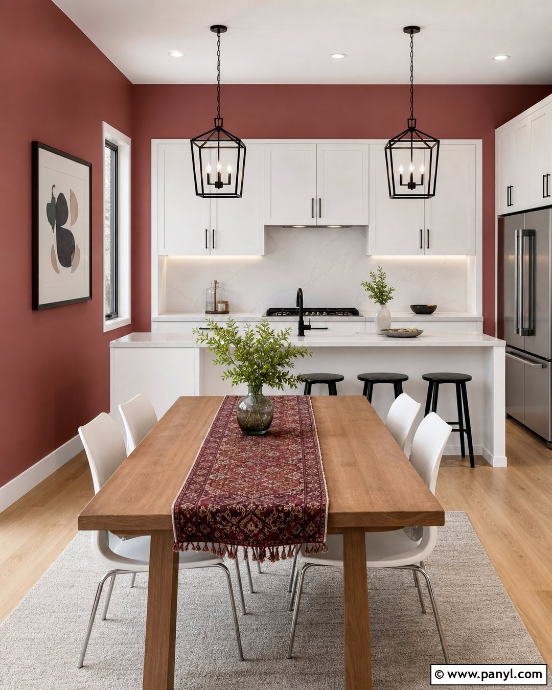 Light Burgundy Kitchen Walls With White Cabinets - 20 light burgundy kitchen walls