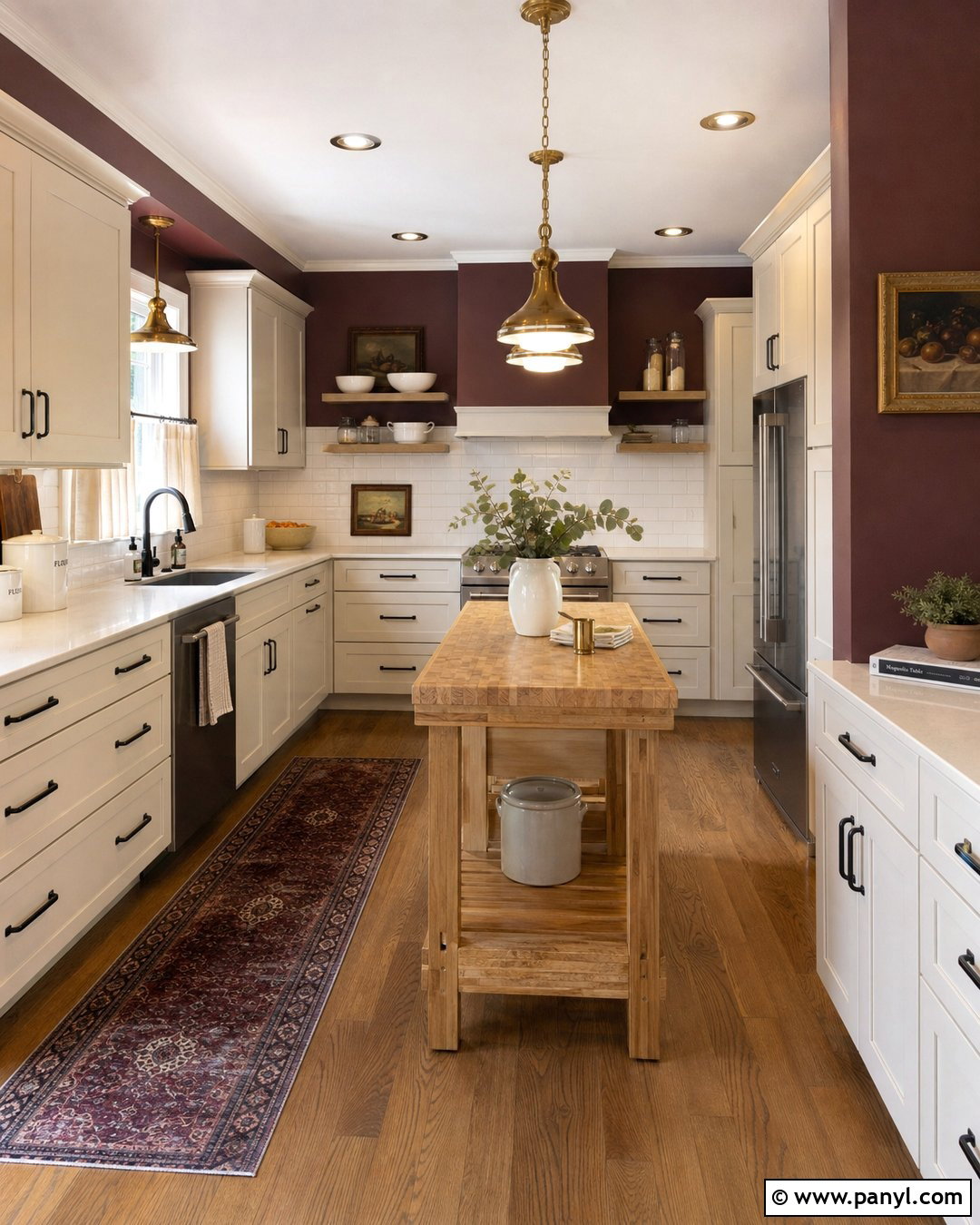 Light Burgundy Kitchen Walls With White Subway Tile - 20 light burgundy kitchen walls