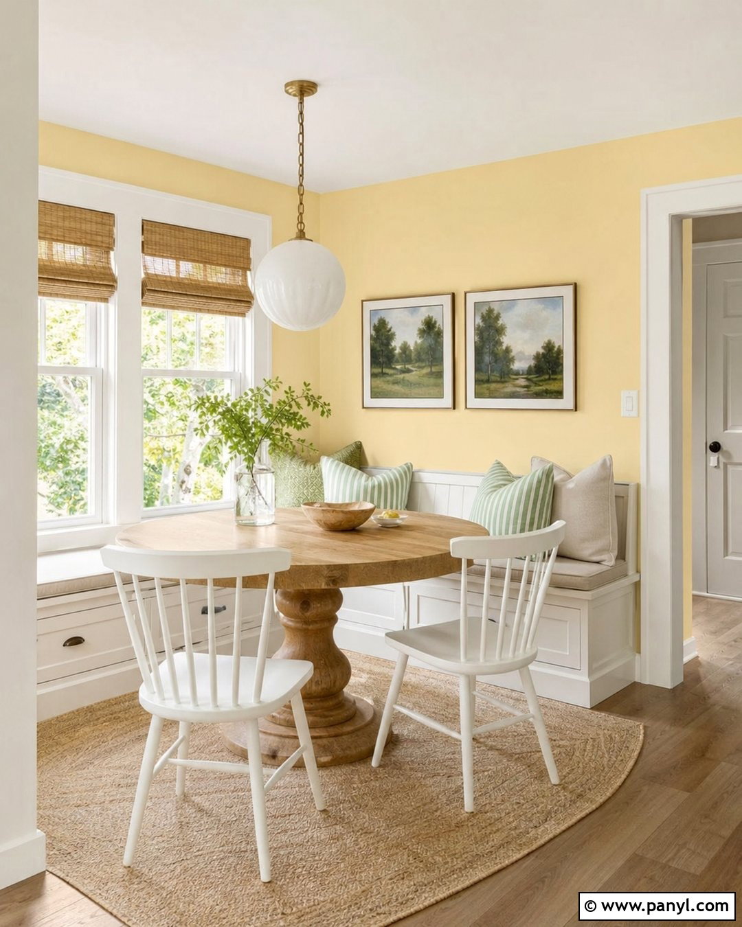 Light Butter Yellow Accent Wall - 25 Light Accent Wall Ideas