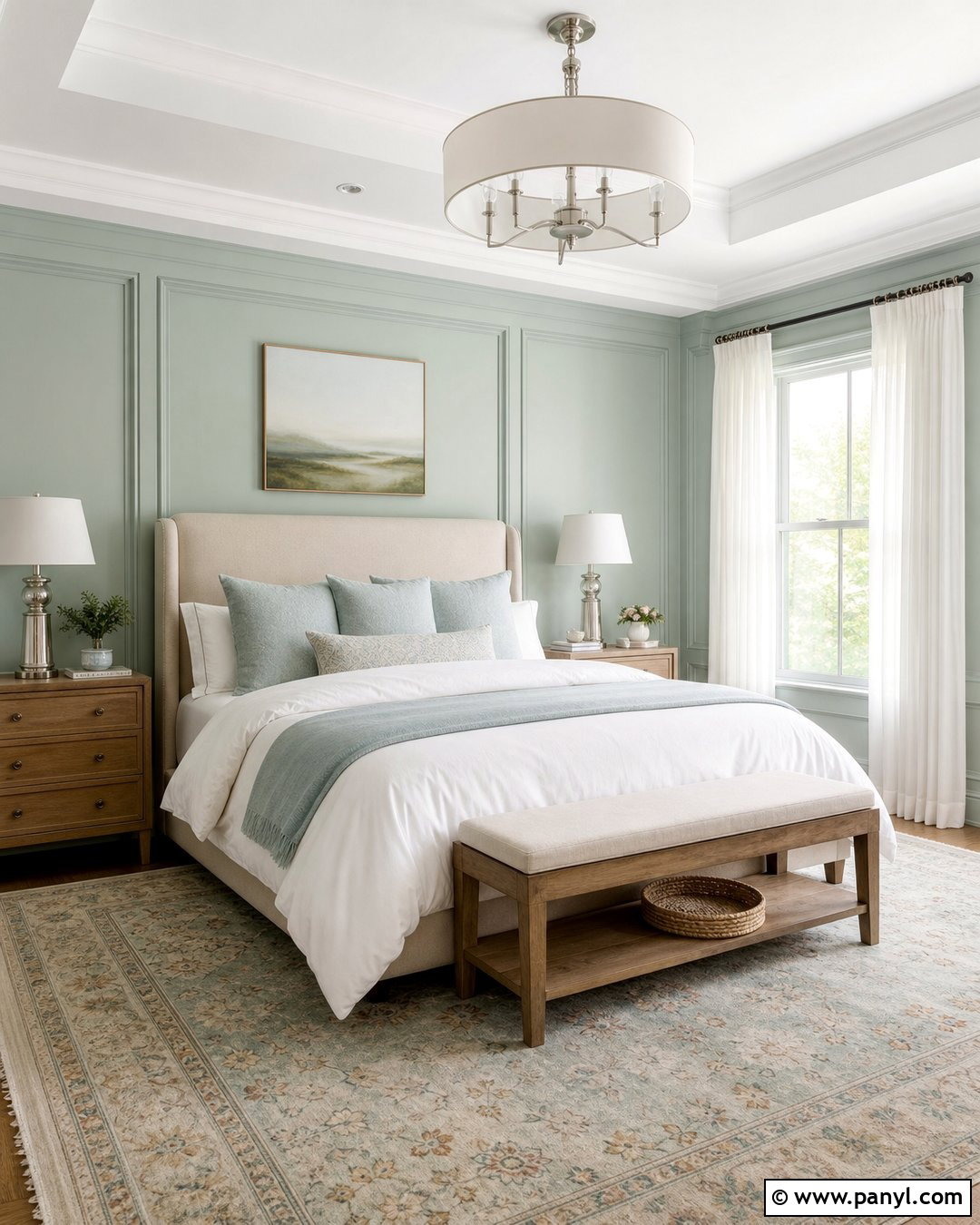 Light Celadon Green Bedroom - 35 light green wall paint ideas