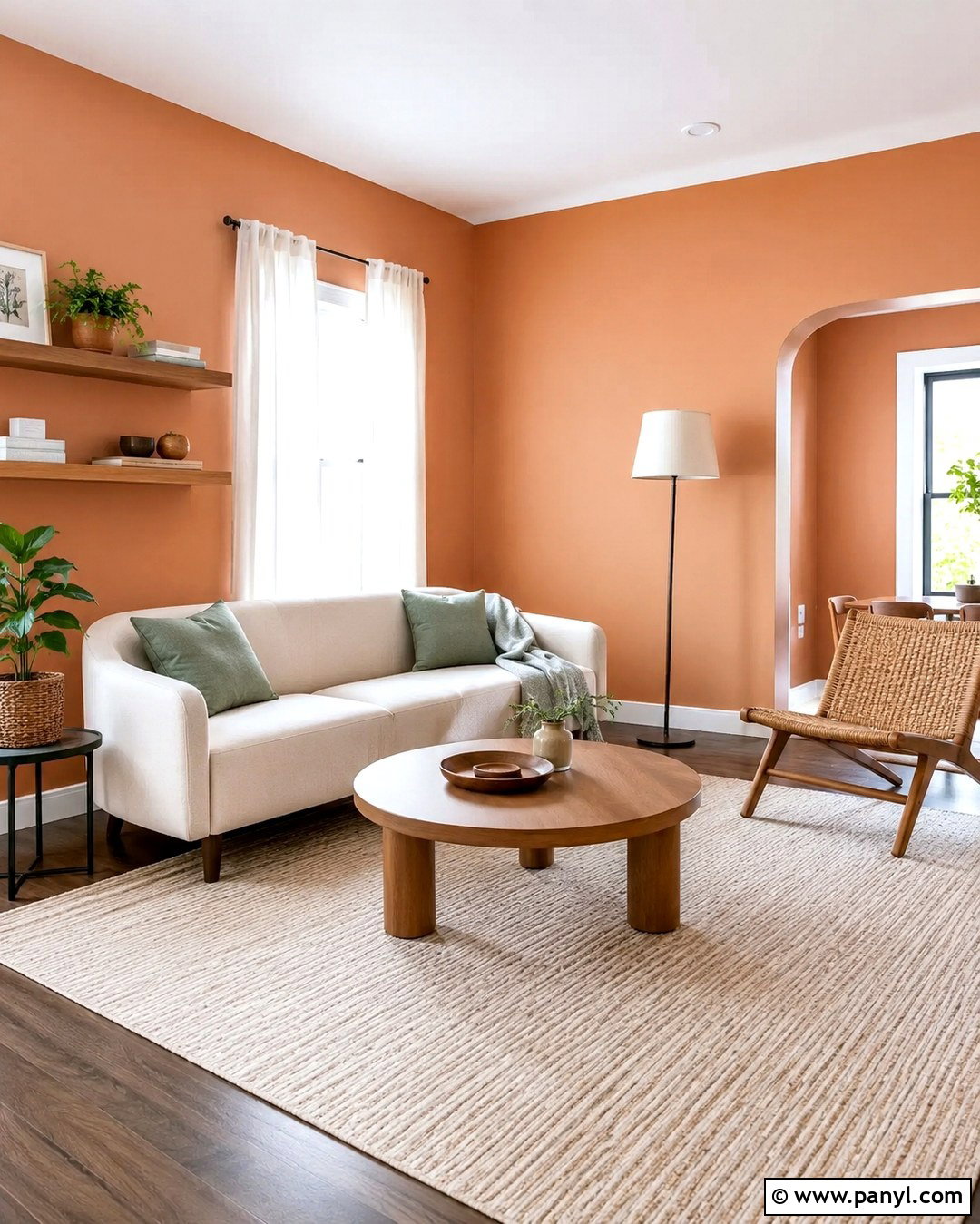 Light Clay Walls For A Small Living Room - 20 Clay Color Painted Walls