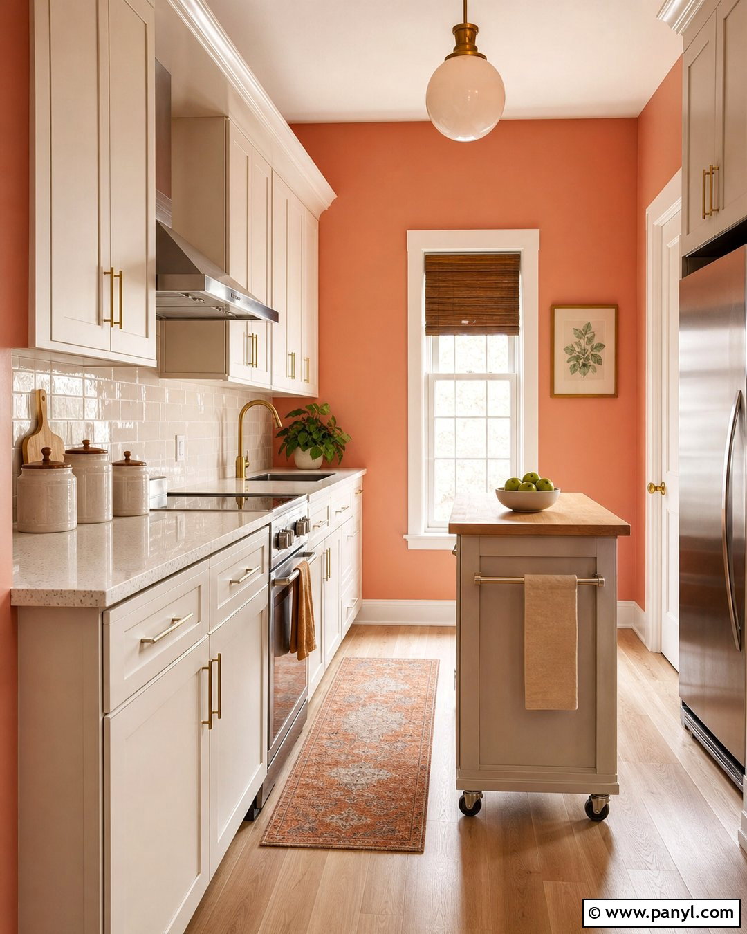 Light Coral Walls In A Small Kitchen - 20 Light Coral Kitchen Walls