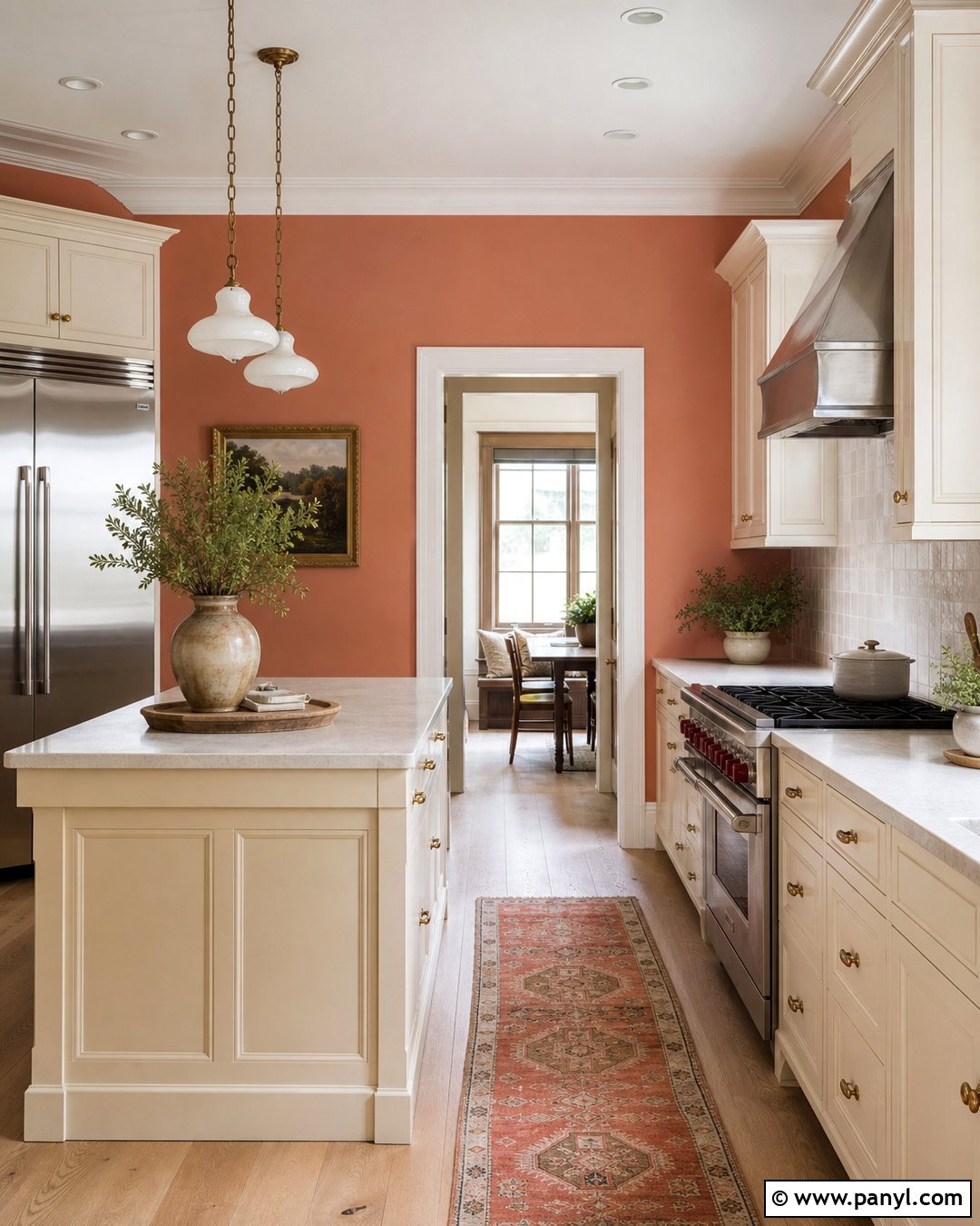 Light Coral Walls With Cream Cabinets - 20 Light Coral Kitchen Walls