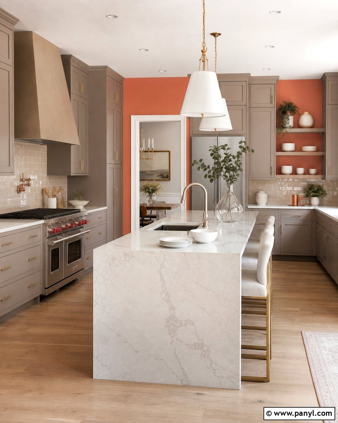 Light Coral Walls With Gray Cabinets - 20 Light Coral Kitchen Walls