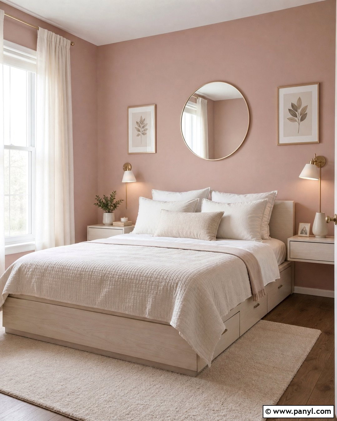Light Dusty Rose Small Bedroom - 35 Dusty Rose Wall Paint Ideas