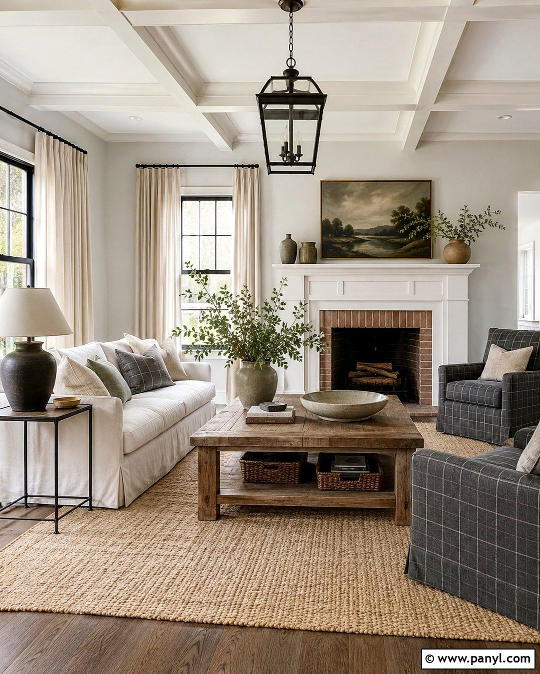 Light French Gray Farmhouse Living Room - 20 Light French Gray Walls