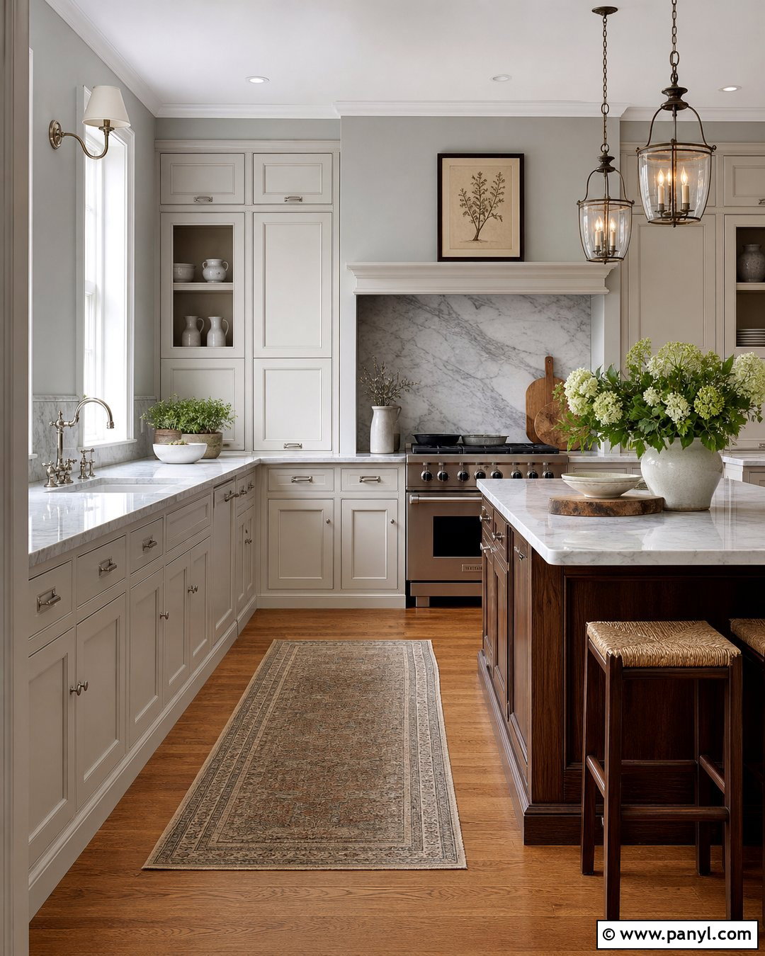 Light French Gray Kitchen Walls - 20 Best Gray Kitchen Wall Color Ideas